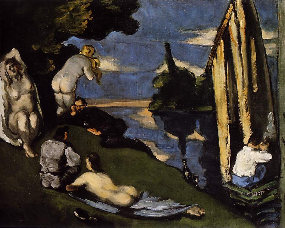 Cezanne Paul Pastoral (Idyll) 1870 Art A4 Photo Print