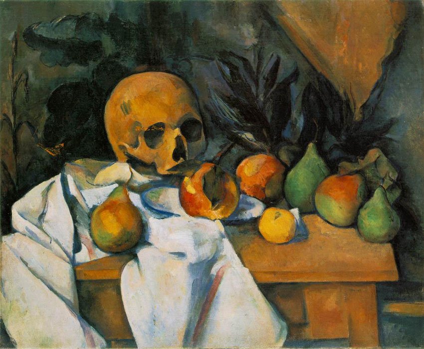 Cezanne Paul Skull 1895 1900 Art A4 Photo Print