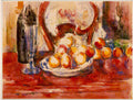 Cezanne Paul Still Life Apples, Bottle And Chairback, 1902 Art A4 Photo Print UK