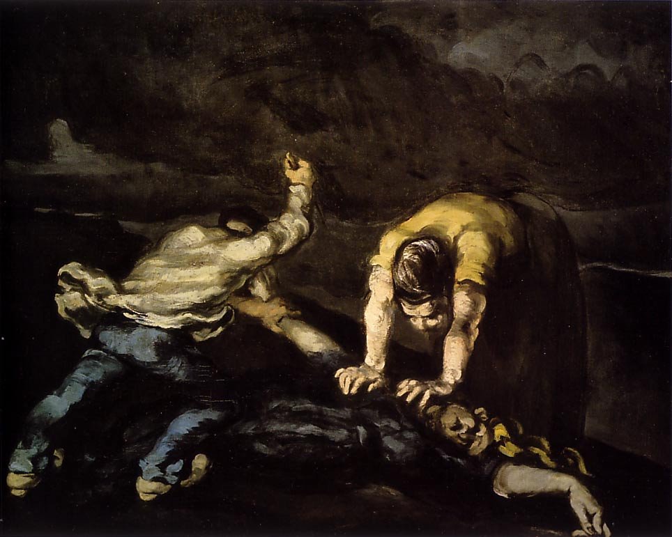 Cezanne Paul The Murder 1870 Art A4 Photo Print