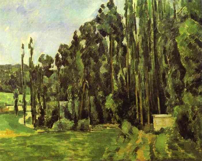 Cezanne Poplar Trees Art A4 Photo Print