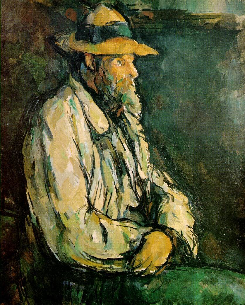 Cezanne Portrait Of Vallier Art A4 Photo Print