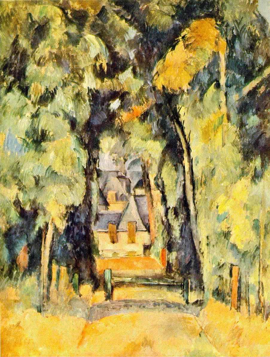 Cezanne Road At Chantilly Art A4 Photo Print