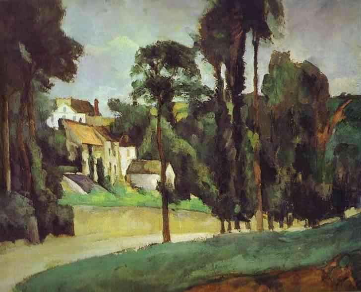 Cezanne Road At Pontoise Art A4 Photo Print