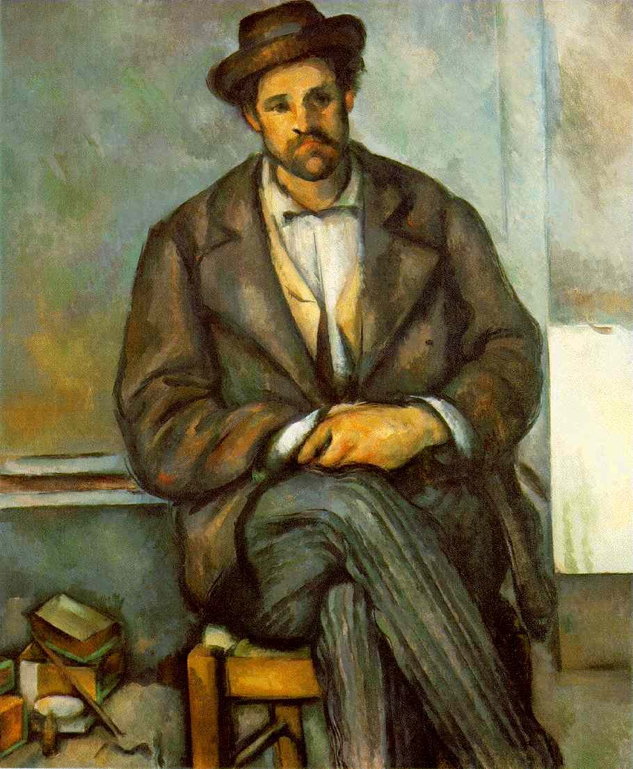 Cezanne Seated Peasant Art A4 Photo Print