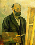 Cezanne Self Portrait With Palette Art A4 Photo Print