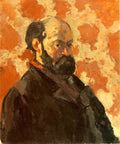 Cezanne Self Portrait With Rose Background Art A4 Photo Print