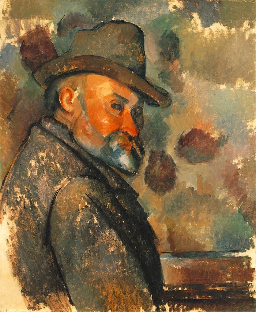 Cezanne Self Portrait With Soft Hat Art A4 Photo Print