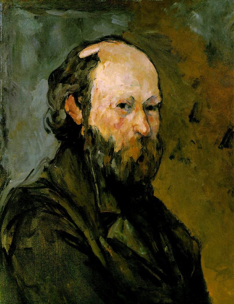Cezanne Self Portrait (Phillips) Art A4 Photo Print