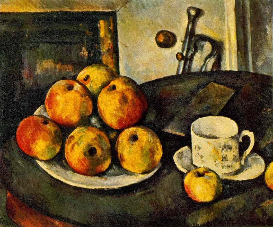Cezanne Still Life With Apples Art A4 Photo Print