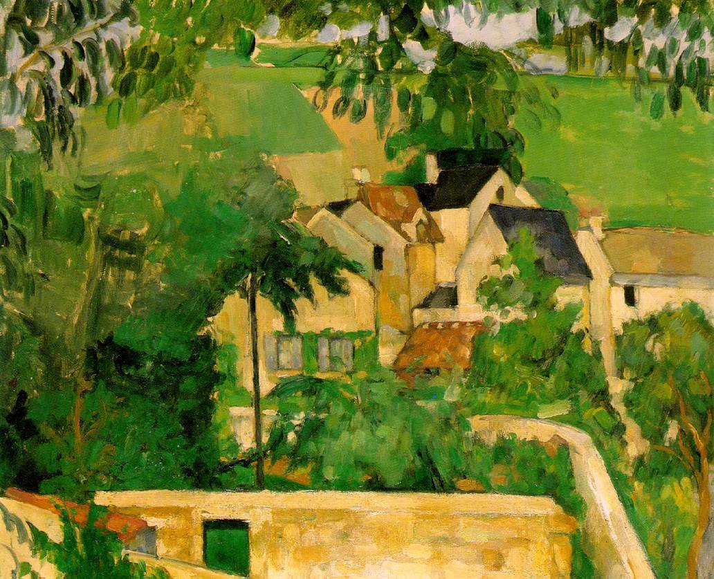 Cezanne Study Landscape At Auvers Art A4 Photo Print