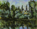 Cezanne The Banks Of The Marne Art A4 Photo Print