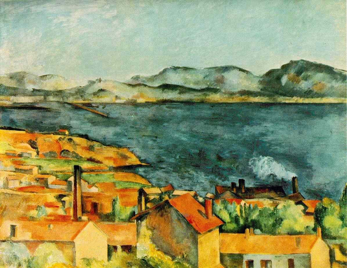 Cezanne The Bay From L'estaque Art A4 Photo Print