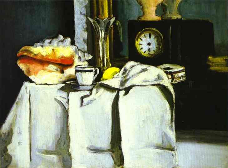 Cezanne The Black Clock Art A4 Photo Print