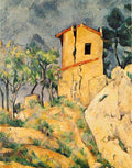 Cezanne The House With Cracked Walls Art A4 Photo Print