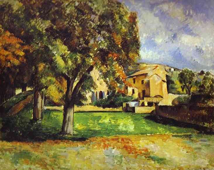 Cezanne Trees In Park, The Jas De Bouffan Art A4 Photo Print