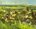 Cezanne View Of Auvers Art A4 Photo Print