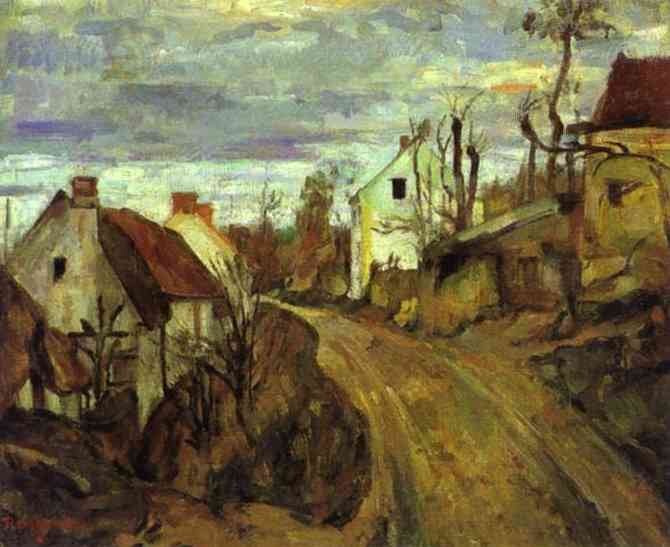 Cezanne Village Road, Auvers Art A4 Photo Print