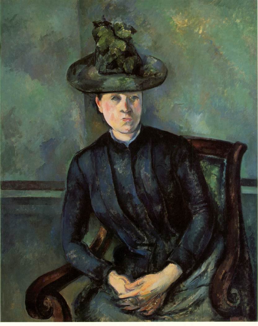 Cezanne Woman In A Green Hat (Madame CEzanne) Art A4 Photo Print UK