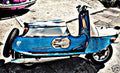Cezeta 502 motorbike A4 Photo Print