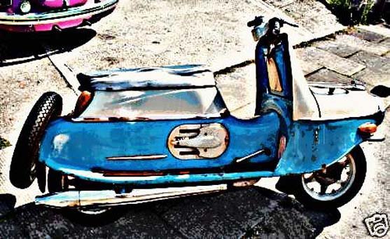 Cezeta 502 motorbike A4 Photo Print