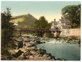 Chain Bridge Hotel Berwyn Valley Llangollen Vintage A4 Photo Print