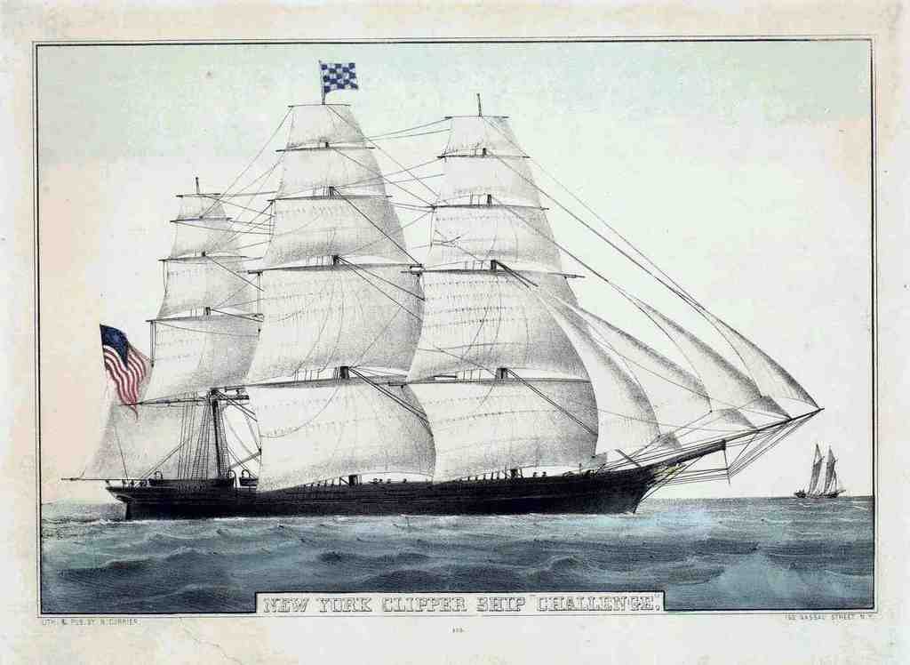 Challenge Ship Vintage A4 Photo Print