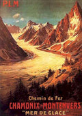 Chamonix Montenvers Railway Vintage Retro Advert Ads A4 Photo Print