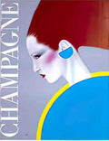 Champagne  by Razzia Advert A4 Photo Print
