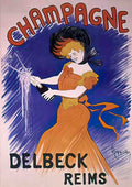 Champagne Cappiello Advert A4 Photo Print