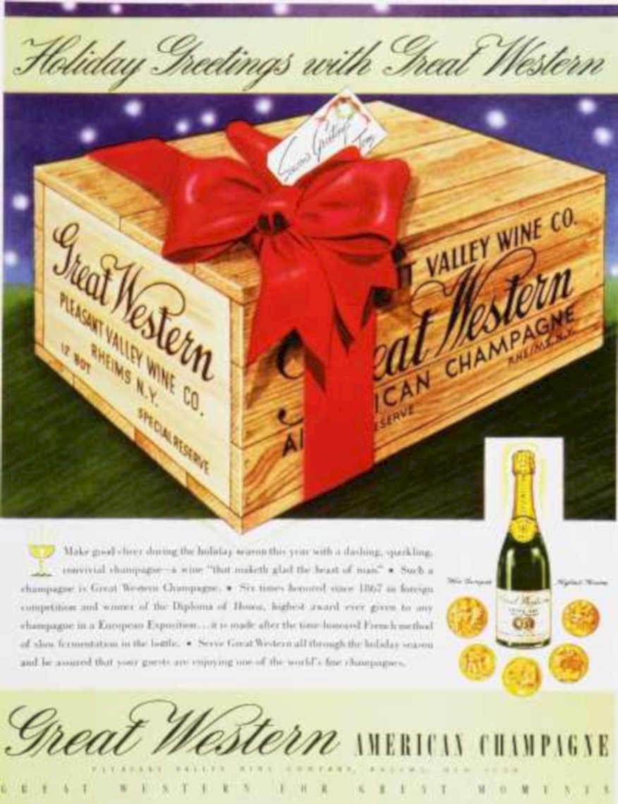 Champagne Crate Wine Vintage Retro Advert Ads A4 Photo Print