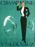 Champagne Devaux Vintage Advert A4 Photo Print