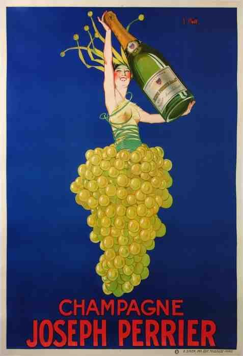 Champagne Joseph Perrier Sparkiling White Wine Vintage Advert A4 Photo Print
