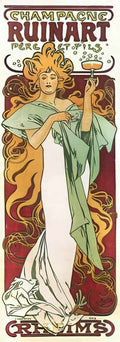 Champagne Ruinar Vintage Advert A4 Photo Print