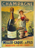 Champagne by Tamagno Vintage Advert A4 Photo Print