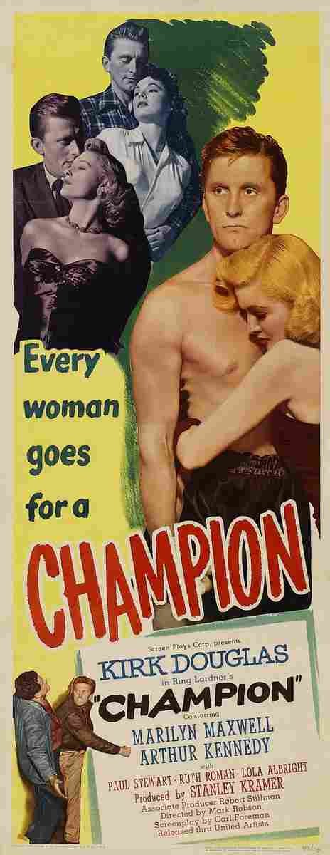 Champion 1949 02  film star poster A4 Photo Print