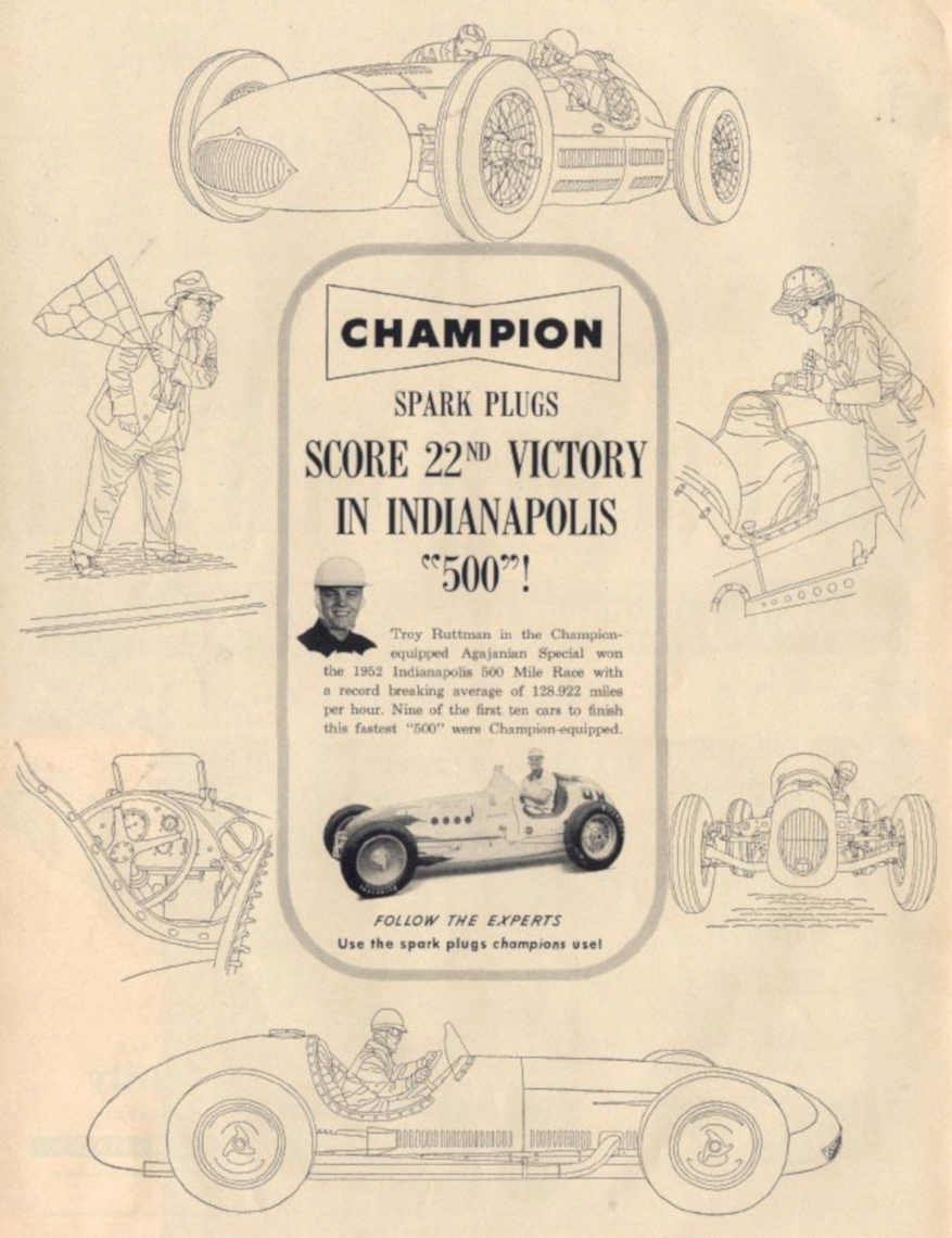 Champion Spark Plugs 1 Vintage Retro Advert Ads A4 Photo Print