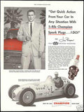Champion Spark Plugs 2 Vintage Retro Advert Ads A4 Photo Print