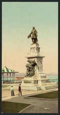 Champlain statue Quebec Vintage A4 Photo Print
