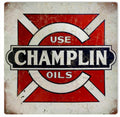 Champlin Oils Sign Vintage Retro Advert Ads A4 Photo Print