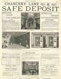 Chancery Lane Safe Vintage Retro Advert Poster A4 Photo Print