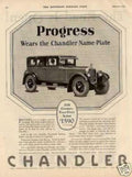 Chandler Progress 1920s Vintage Retro Advert Ads A4 Photo Print