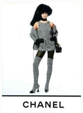 Chanel 80s Fashion Vintage Retro Advert Poster A4 Photo Print