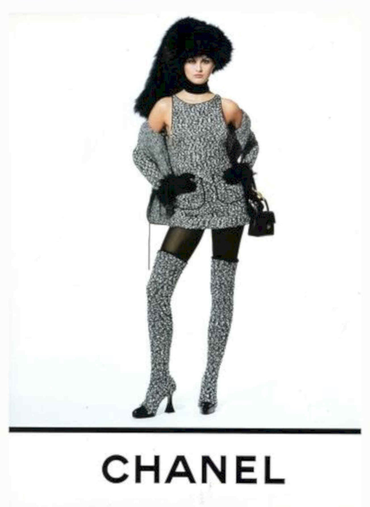 Chanel 80s Fashion Vintage Retro Advert Poster A4 Photo Print
