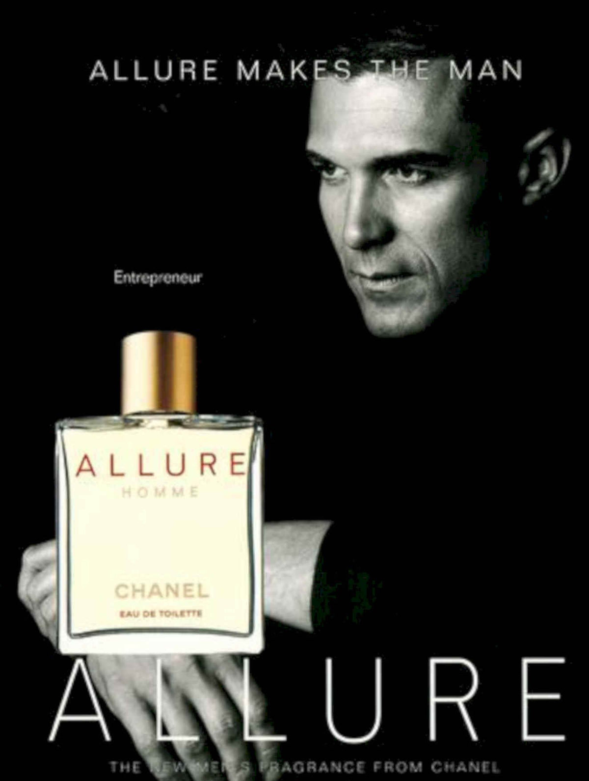 Chanel Allure Homme 3 Vintage Retro Advert Poster A4 Photo Print