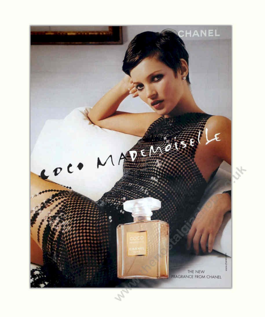 Chanel Coco Mademoiselle Vintage Retro Advert Poster A4 Photo Print