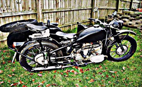 Chang Jiang Cj750 motorbike A4 Photo Print