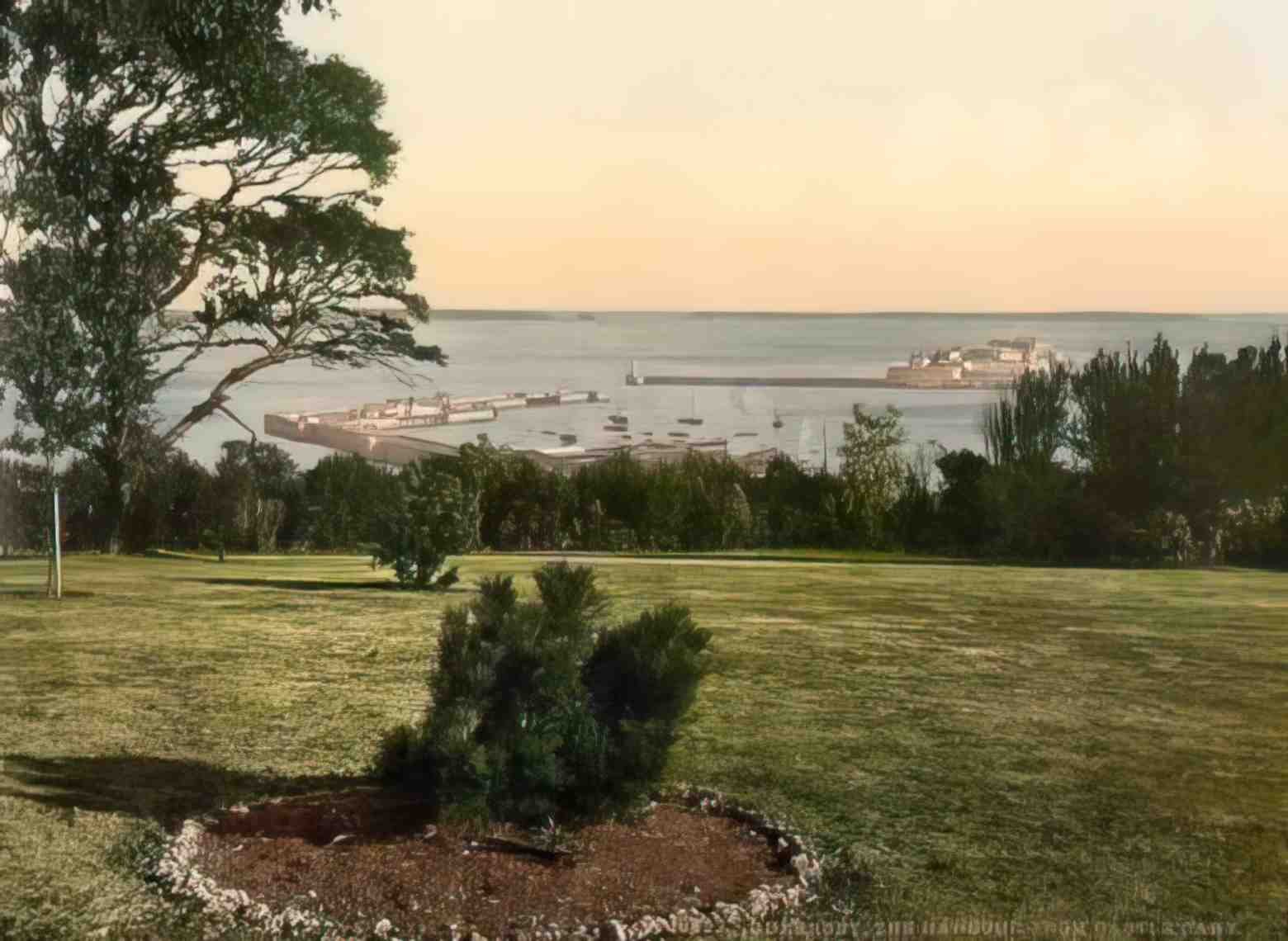 Channel Islands Guernsey Harbour from Castle Cary Vintage A4 Photo Print