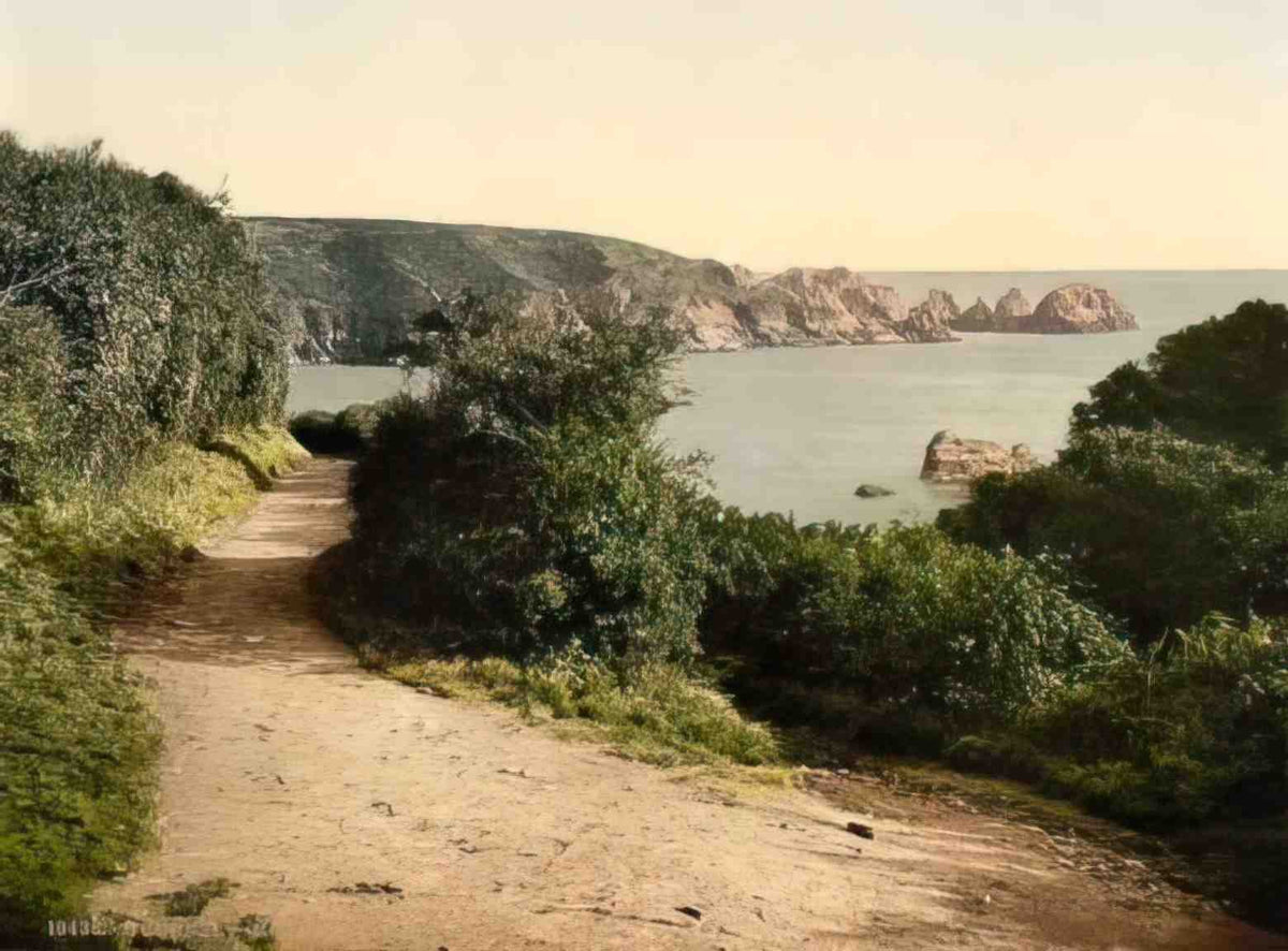 Channel Islands Guernsey Moulin Huet Vintage A4 Photo Print
