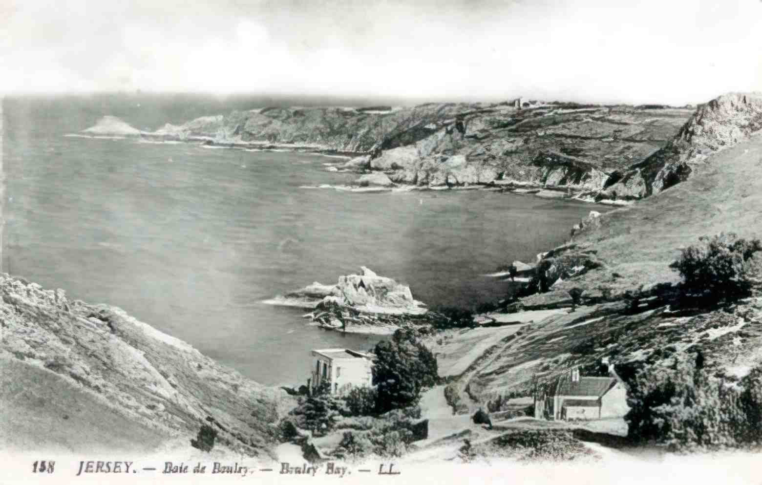 Channel Islands Jersey Bouley Bay 1910s Vintage A4 Photo Print